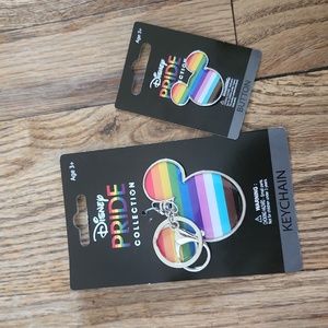 NEW Disney Pride Button & keychain!!
